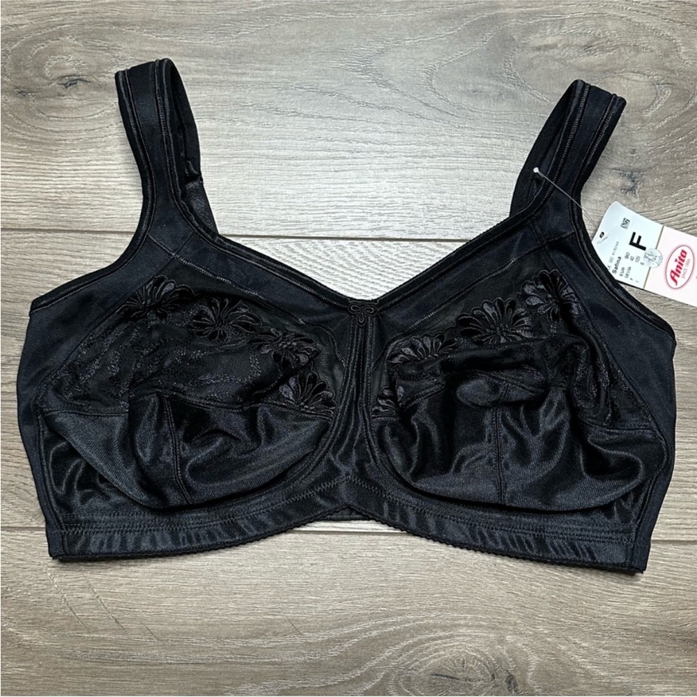 Anita Safina Post‎ Mastectomy Comfort Soft Bra Black Size 40F